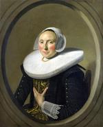 欧洲12-19世纪油画六_HALS, Frans - Portrait of a Woman (Marie Larp)